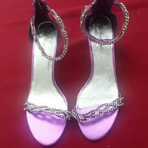 First Sight purple 2.5 inch heel with diamonds